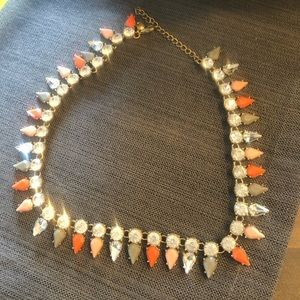 J Crew Rhinestone Statement Necklace
